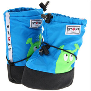 Stonz Blue Alien Baby Winter Booties Size Large Soft Sole Snow Booties